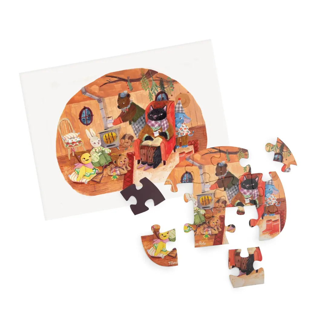 Les Minouchkas - 4 Mini Puzzles A Beautiful Day puzzle 4.webp