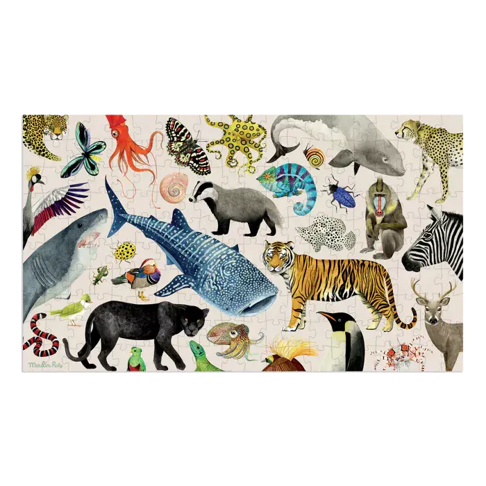 Puzzle_Les_animaux_du_monde_200_pcs_Tout_autour_du_monde_Moulin_Roty_1.webp