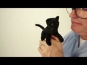 Folkmanis® Mini Black Cat Finger Puppet Demo
