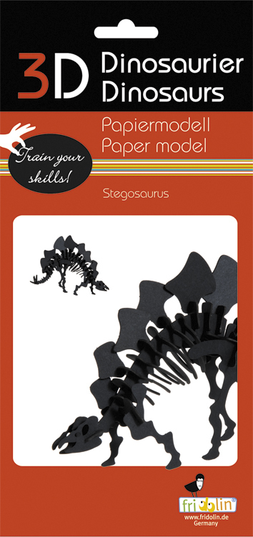 Stegosaurus 3-D Paper Model
