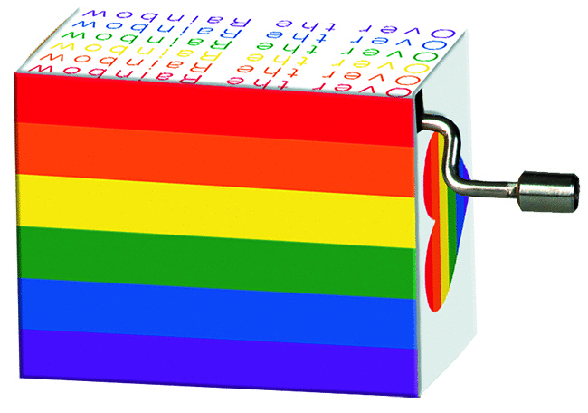 Music Box - Over the Rainbow with Rainbow Art
