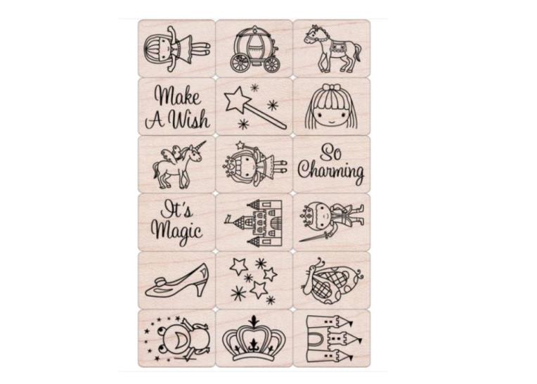 Fairy Princess Ink 'n' Stamp Set - 18pcs