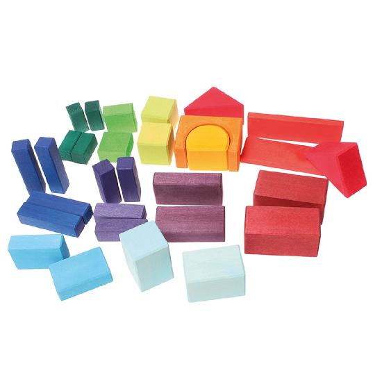 Geometrical Blocks Multi-Colour Bag 30pc