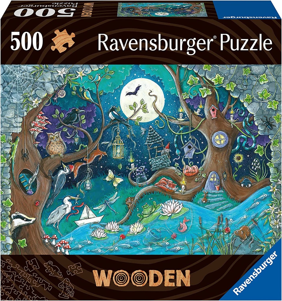 500pc Fantasy Forest - Wooden Puzzle