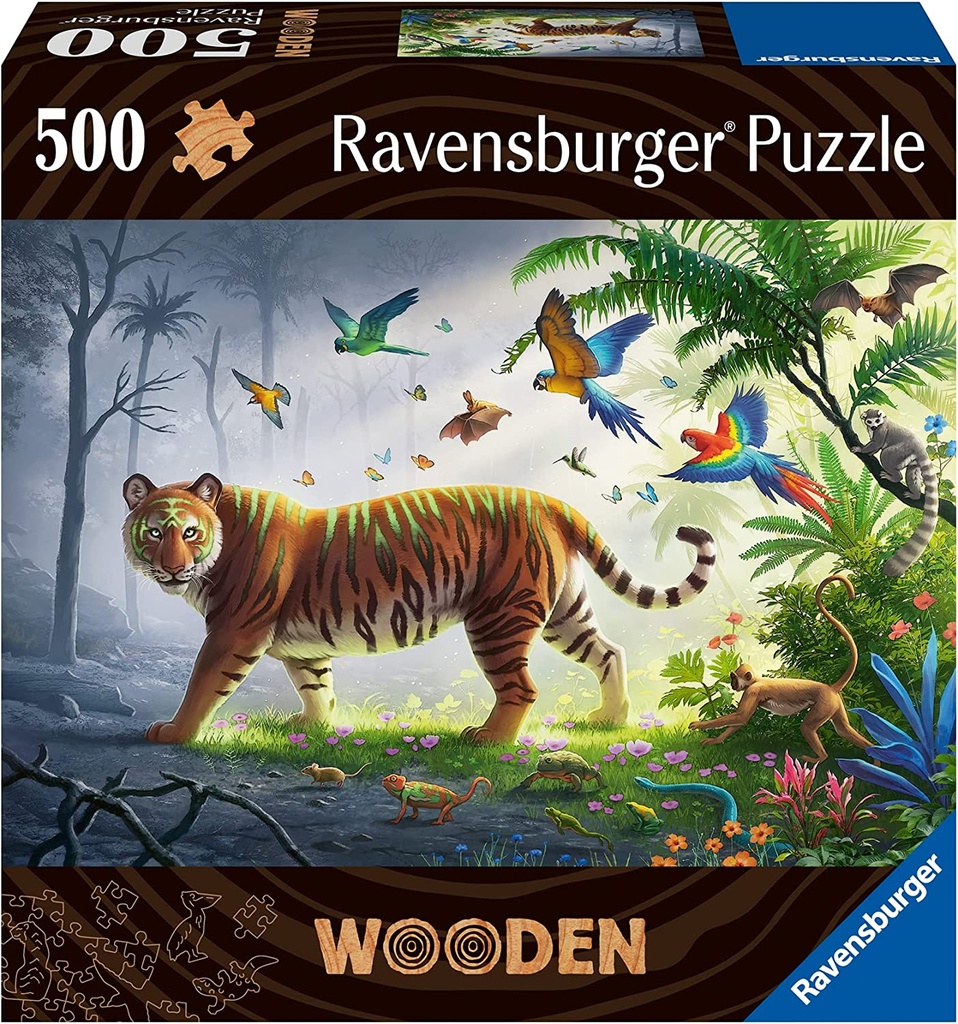 500pc Tiger - Wooden Puzzle