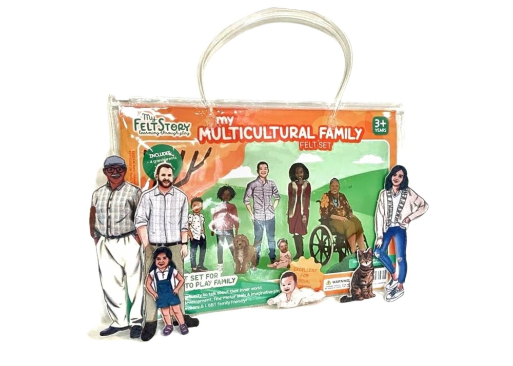 Multicultural Family Felt Set