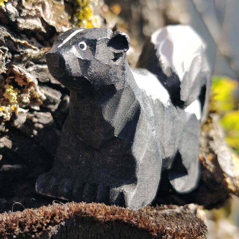 Skunk Toy - Wooden