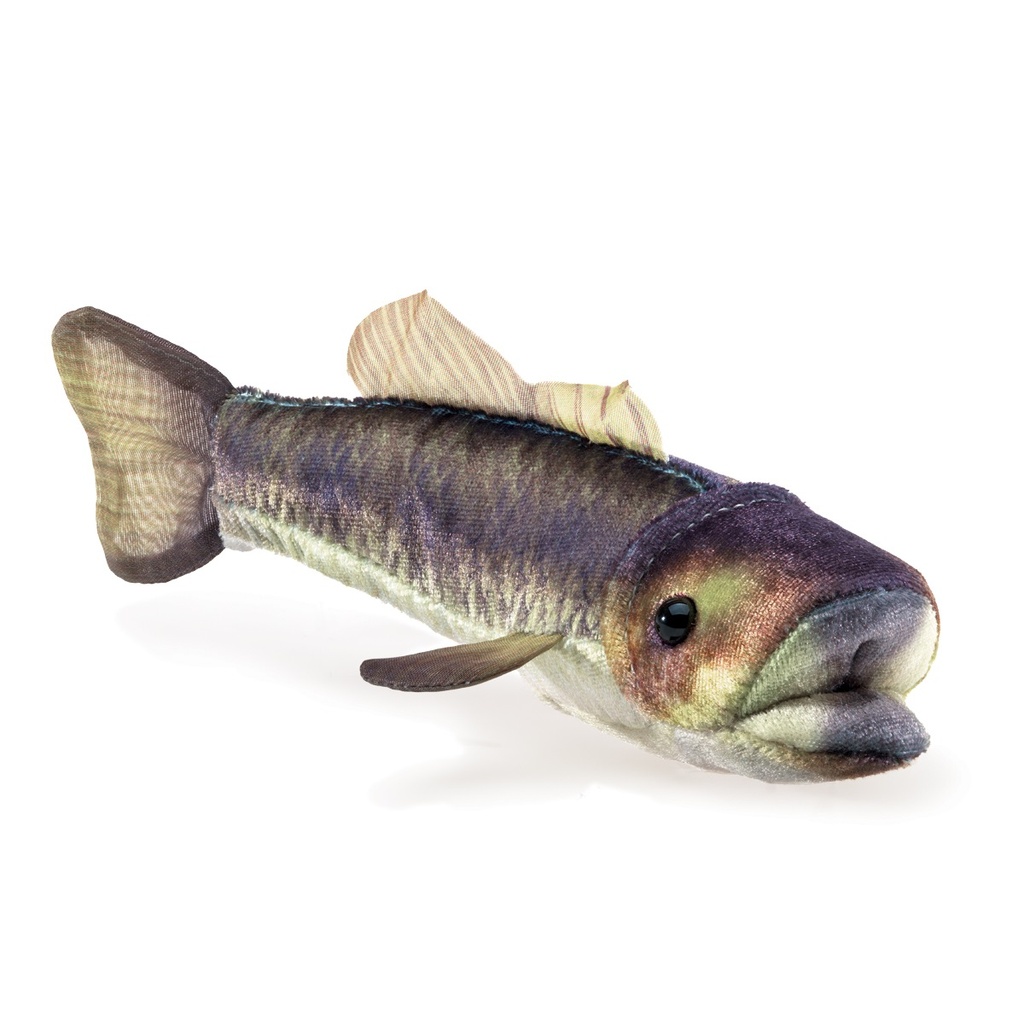 Mini Large Mouth Bass Finger Puppet