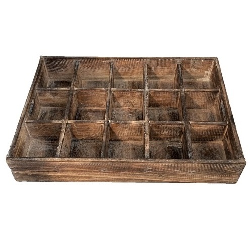 Sorting Tray - 15 Divisions, Wood