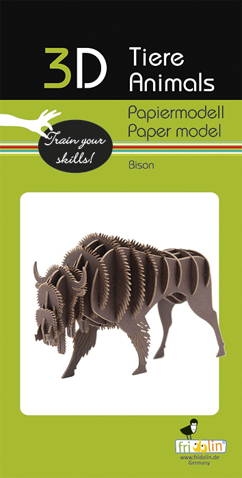 Bison 3-D Paper Model