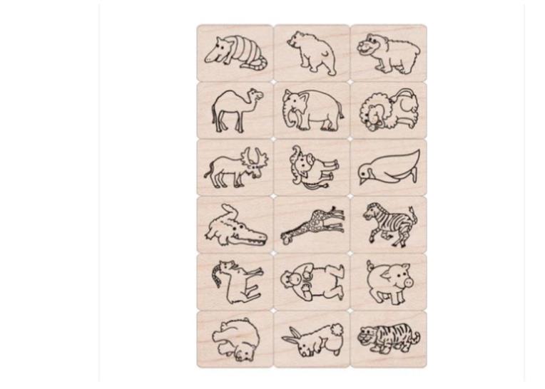 Fun Animals Ink 'n' Stamp Set