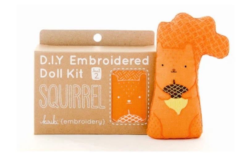 Squirrel Embroidery Kit