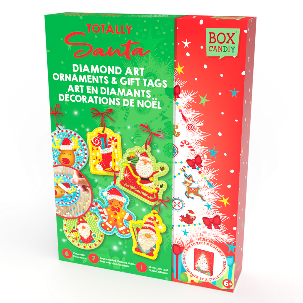 Totally Santa - Christmas Ornaments Diamond Art Set