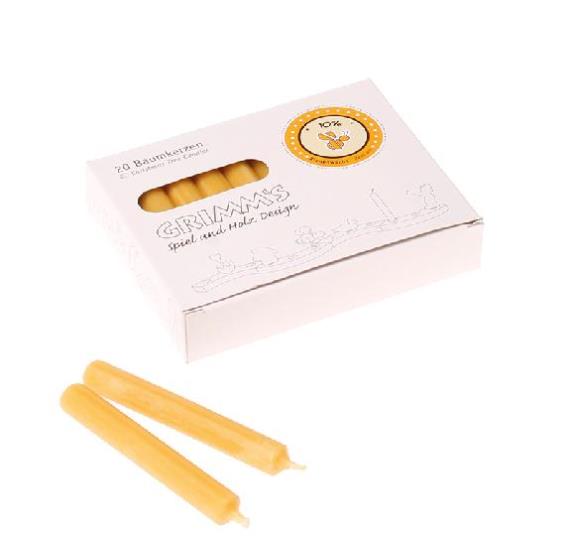 Candles - 10% Beeswax, Amber, 90% Paraffin