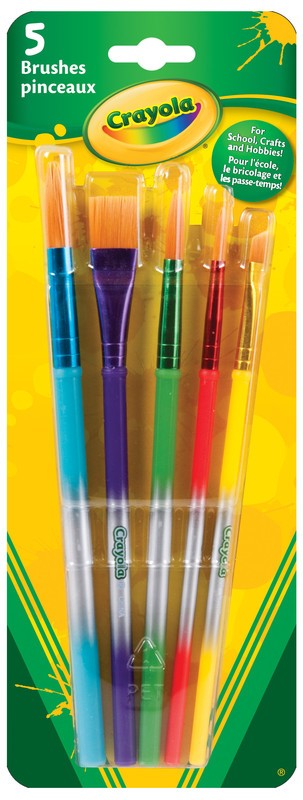 Crayola Variety Brush Set, 5 Count
