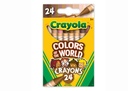 Crayons - 24pk, Colours of the World