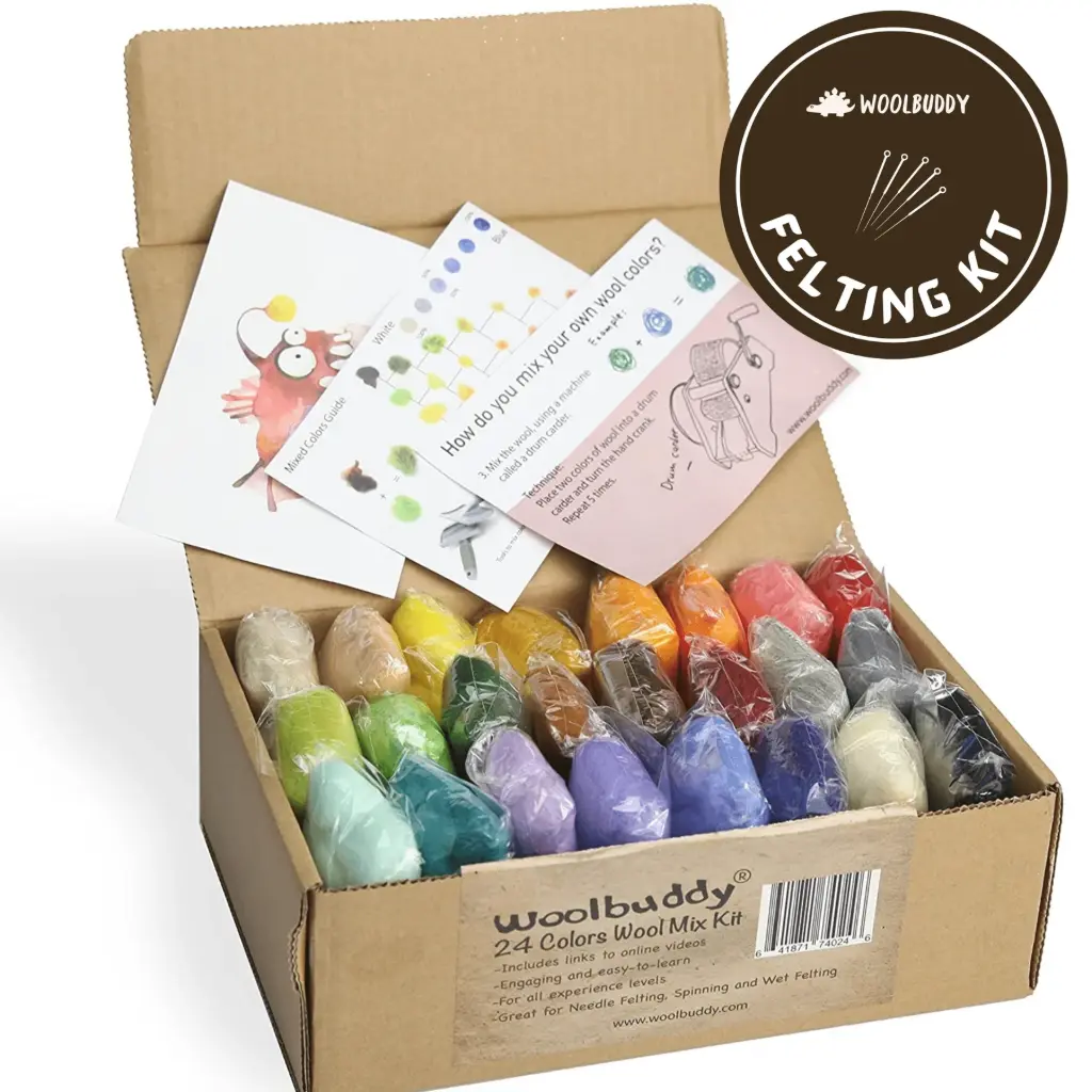 24 Colours Eco Wool Roving