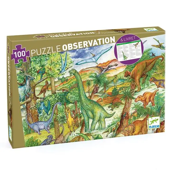 100pc Observation Puzzle - Dinosaurs