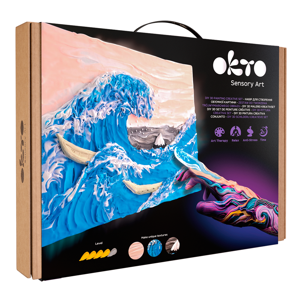 DIY 3D Creative Painting Set - The Great Wave off Kanagawa