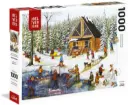 1000pc Winter at the Log Cabin