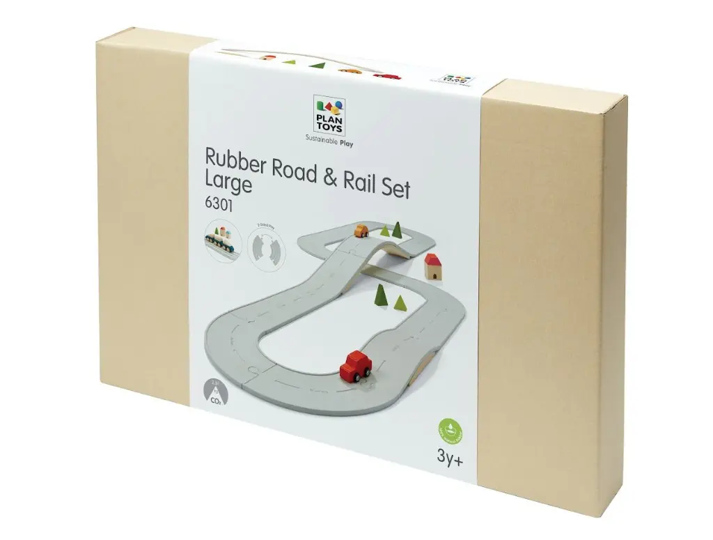 Rubber Road & Rail Set - Large