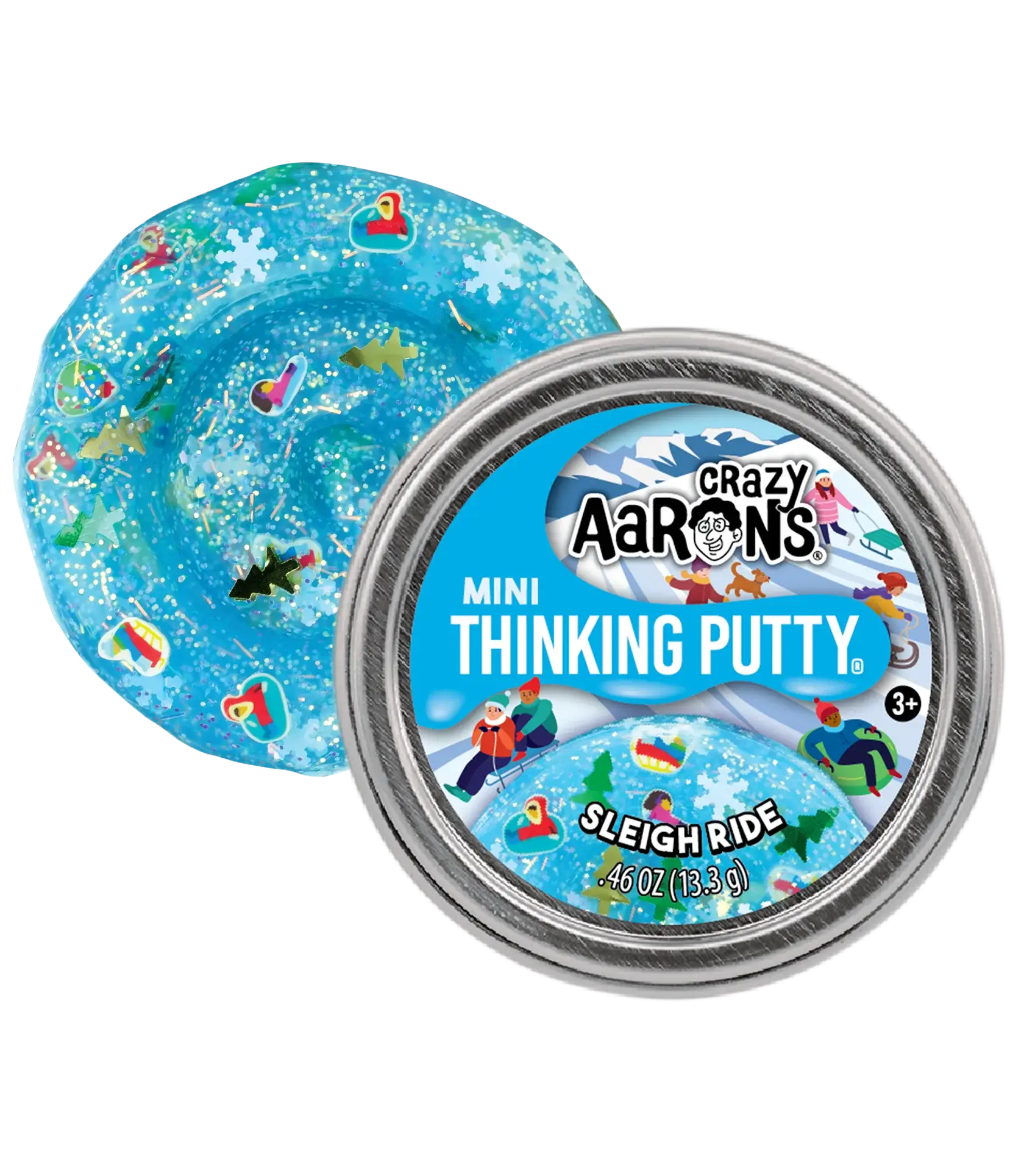 Mini Sleigh Ride - 2" Thinking Putty Tin