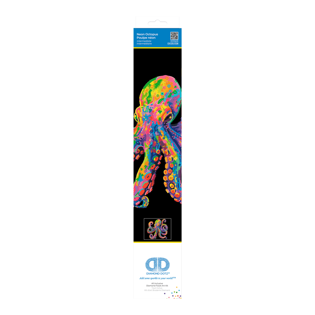 Neon Octopus - 17.1 x 21.1"