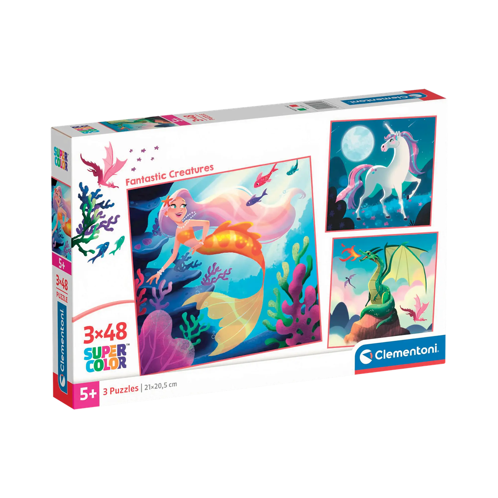 3x48pc Fantastic Creatures