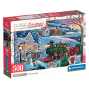 500pc Christmas Train