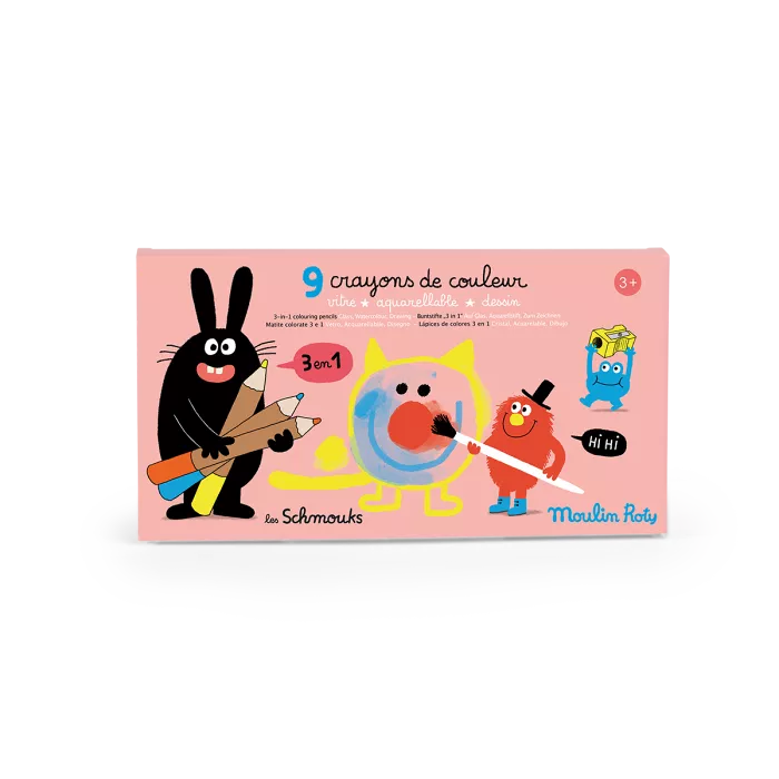 Schmouks 3-in-1 Colouring Pencils