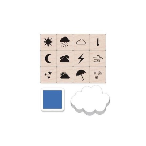 [13435] Weather Icons Mini Tub Stamp Set