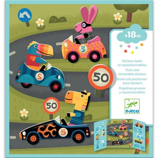 [13645] Cars - Repositionable Stickers