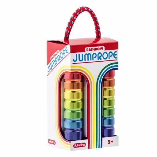 [10614] Jump Rope - Rainbow, tin-handled