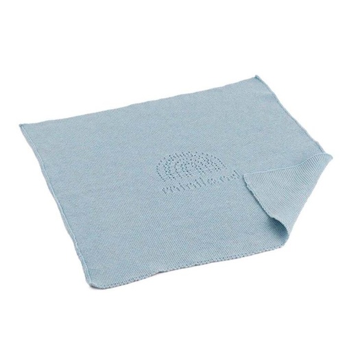 [14614] Knitted Blanket Aqua