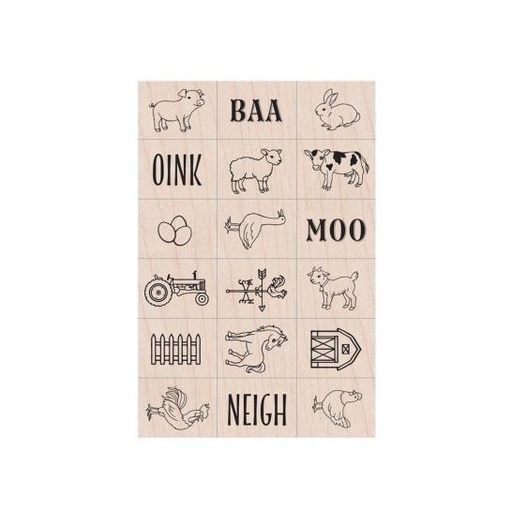 [13098] On the Farm Ink 'n' Stamp