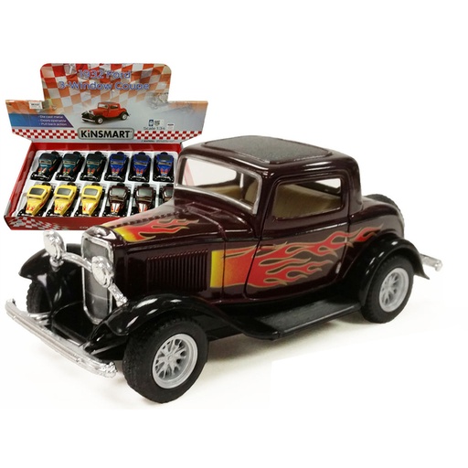 [15452] 5" 1932 Ford 3-Windows Coupe Flame