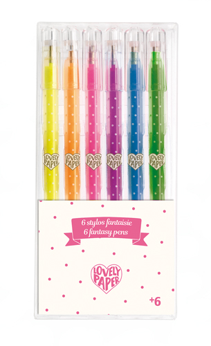 [14630] 6 Neon Gel Pens