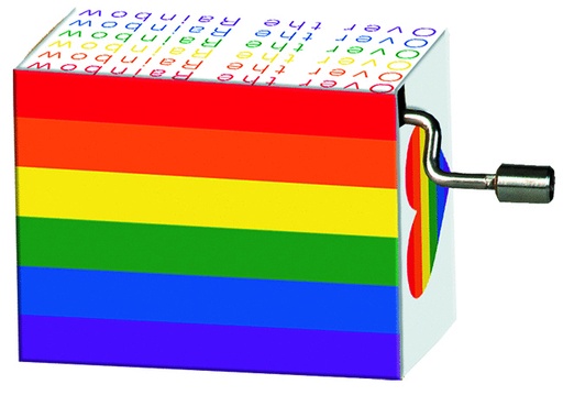 [14309] Music Box - Over the Rainbow with Rainbow Art
