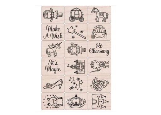 [14233] Fairy Princess Ink 'n' Stamp Set - 18pcs