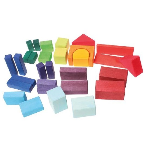 [15238] Geometrical Blocks Multi-Colour Bag 30pc