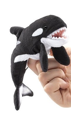 [10757] Mini Orca Finger Puppet
