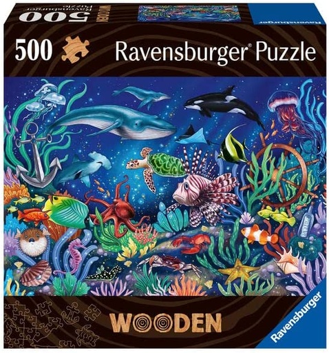 [16054] 500pc Under the Sea - Wooden Puzzle