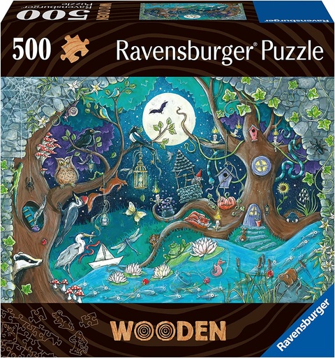 [16055] 500pc Fantasy Forest - Wooden Puzzle