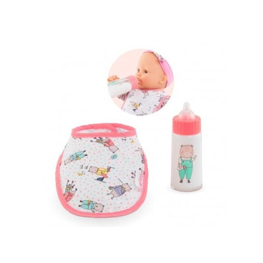 [12196] Bib and Magic Milk Bottle for 14" / 17" Baby Doll