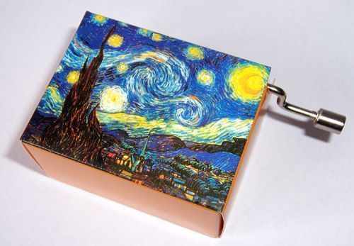[13380] Music Box - Tchaikovsky's Waltz with Van Gogh's Starry Night Art