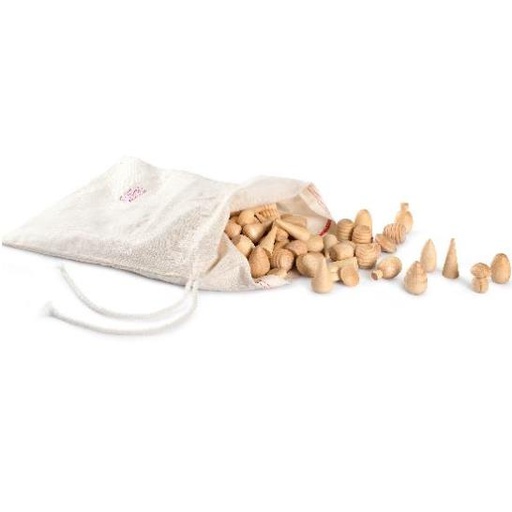 [13792] Wood Mandala Naturals Assortment 120pcs