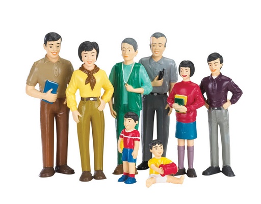 [12249] Asian Family - Set of 8