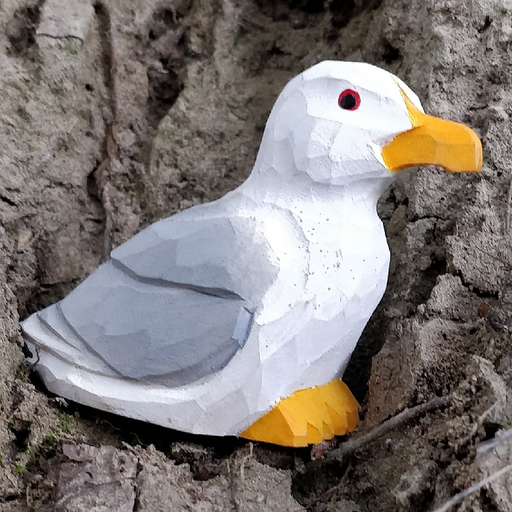[16864] Seagull Animal Toy - Wooden