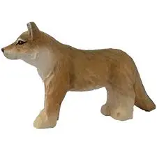 [16850] Wolf Animal Toy - Wooden