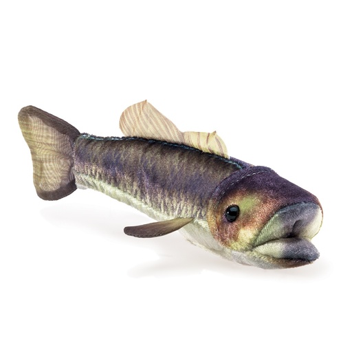 [16666] Mini Large Mouth Bass Finger Puppet